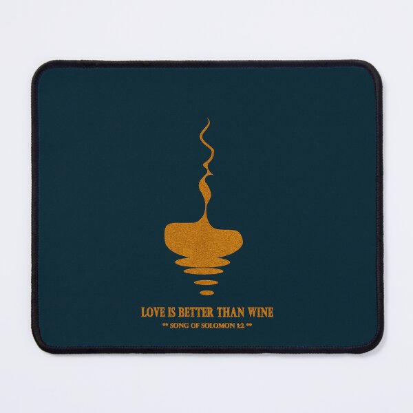 Item preview, Love Is Better Than Wine | Song of Solomon 1:2 | Abstract Minimal hidden optical illusion of Kiss Art | Gold dust Orange designed and sold by ZechJohnRB.
