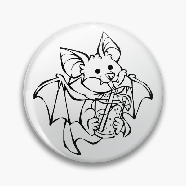 Item preview, Vampire Bat Drinking Orange Juice Line Art designed and sold by Hilman Makhluf.