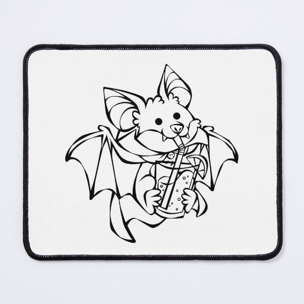 Item preview, Vampire Bat Drinking Orange Juice Line Art designed and sold by Hilman Makhluf.