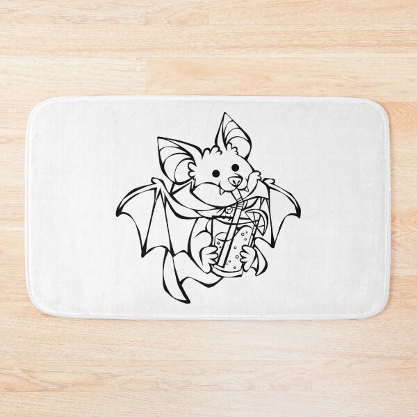 Item preview, Vampire Bat Drinking Orange Juice Line Art designed and sold by Hilman Makhluf.