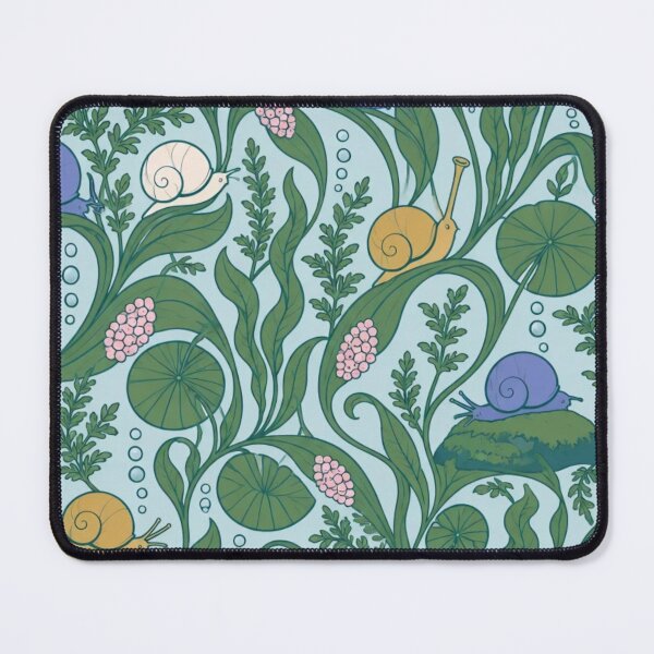 Item preview, Mystery Snail Art Nouveau Seamless Pattern | Aquarium Snail Fish Tank Repeat designed and sold by StickyGuys.