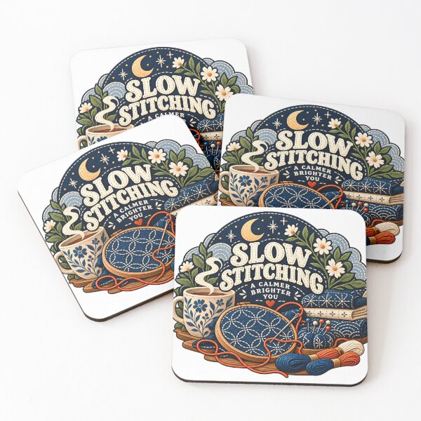 Item preview, Slow Stitching Calmer Brighter You designed and sold by MysticCanvasAi.