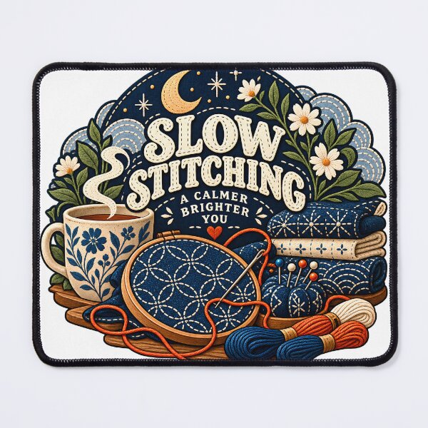 Item preview, Slow Stitching Calmer Brighter You designed and sold by MysticCanvasAi.