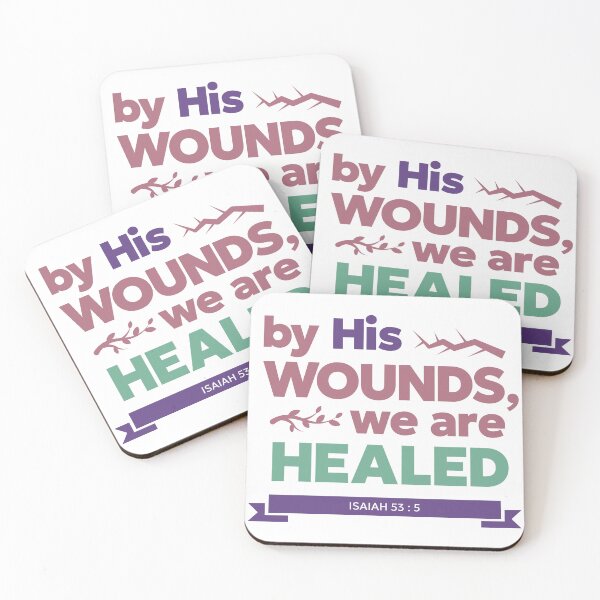 Item preview, Verses - His Wounds Heal Us designed and sold by r4dicaldreamer.