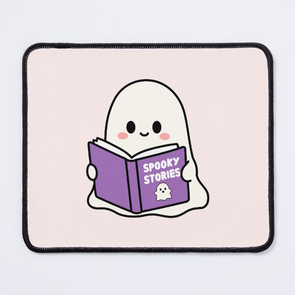 Item preview, ghost reads spooky book | horror books designed and sold by Neadoodles.