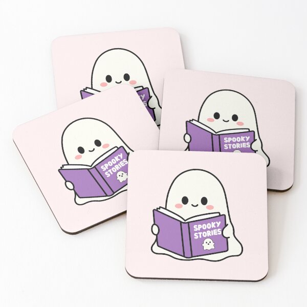 Item preview, ghost reads spooky book | horror books designed and sold by Neadoodles.