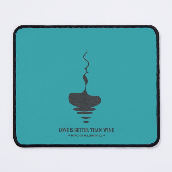 Item preview, Copy of Love Is Better Than Wine | Song of Solomon 1:2 | Abstract Minimal hidden optical illusion of Couple Kissing Art | black designed and sold by ZechJohnRB.