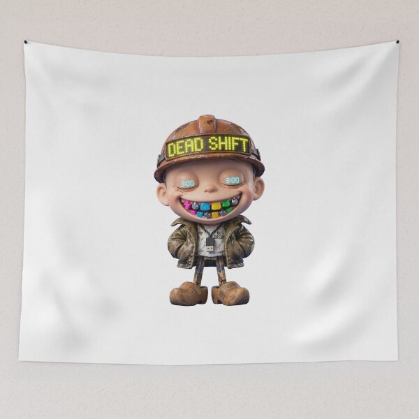 Item preview, Dead Shift Industrial Cyberpunk Worker Chibi Character Art designed and sold by  One City Two Children Studio.