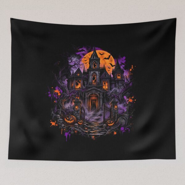 Item preview, Haunted Gothic Mansion – Halloween Full Moon designed and sold by Redshop04.