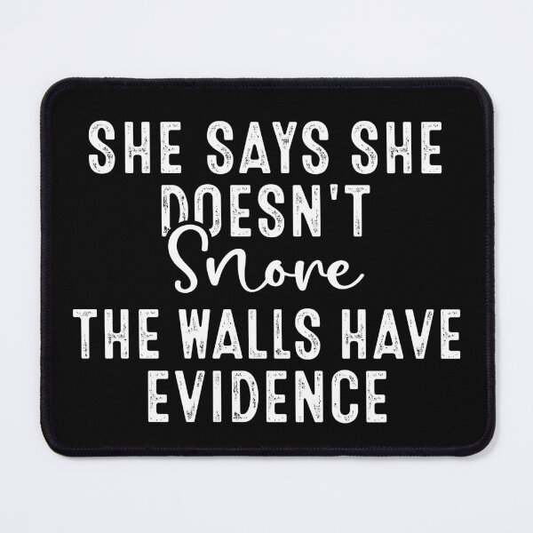 Item preview, Funny Snoring Couple Sleep Humor Quote Wife Snoring designed and sold by Jokerstyle.