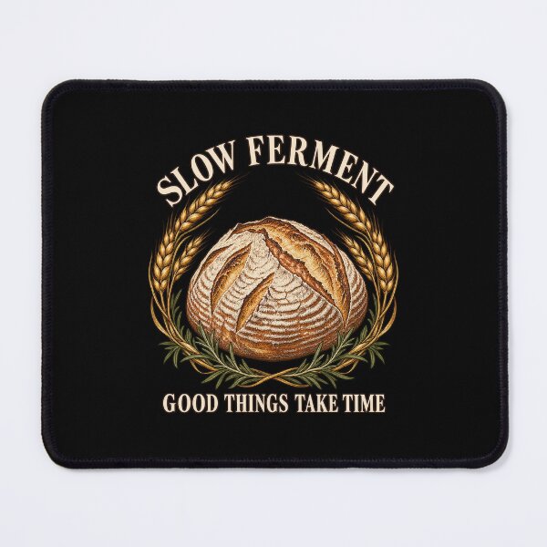 Item preview, Slow Ferment Good Things Take Time Sourdough Bread designed and sold by ArtHavenDesign.