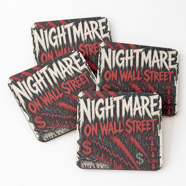 Item preview, Nightmare on Wall Street – Gothic Market Crash Halloween Sticker Design designed and sold by OuttaOrbitSlaps.