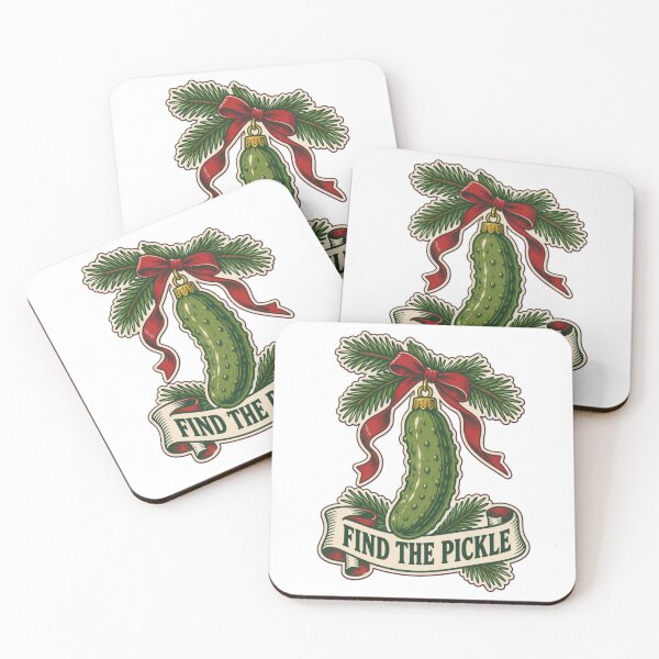 Item preview, Pickle Christmas Find the Pickle Ornament | Funny Christmas Tree Tradition designed and sold by StickyGuys.