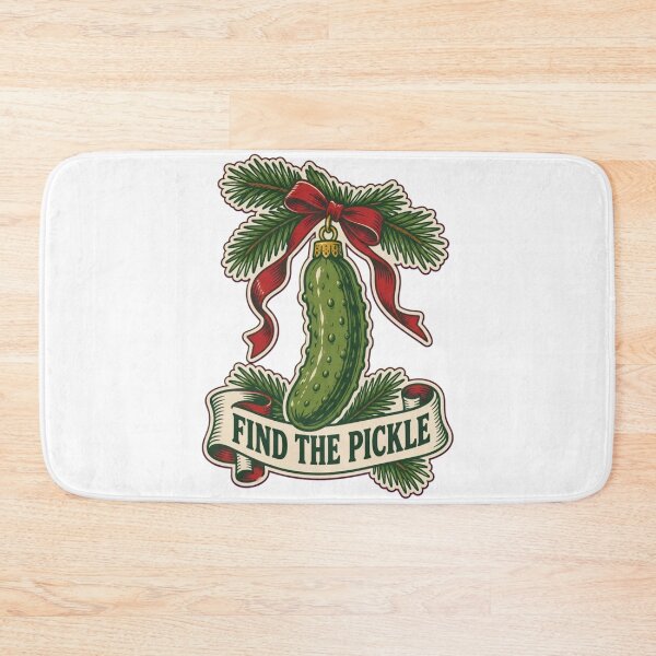 Item preview, Pickle Christmas Find the Pickle Ornament | Funny Christmas Tree Tradition designed and sold by StickyGuys.