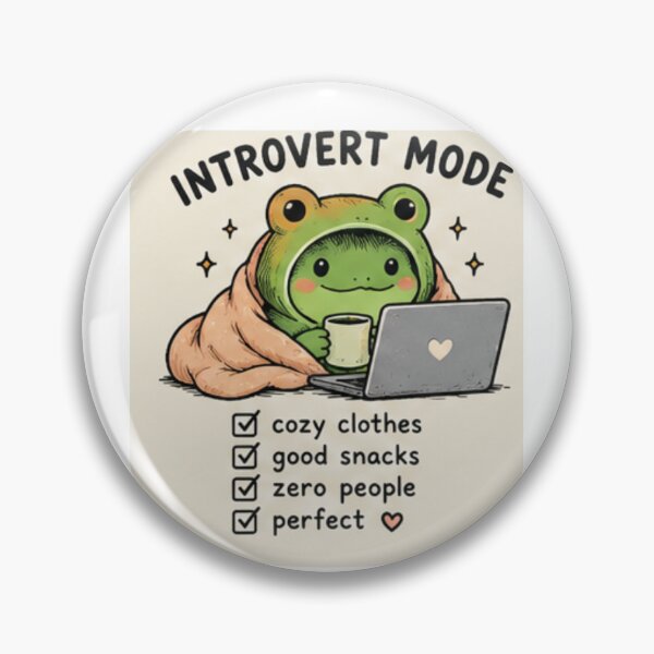 Item preview, Cozy Introvert Mode Frog designed and sold by vbdilr.