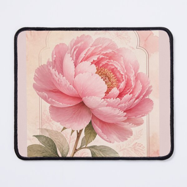 Item preview, Pastel Pink Peony Blooming Floral Artwork designed and sold by andreavlad.
