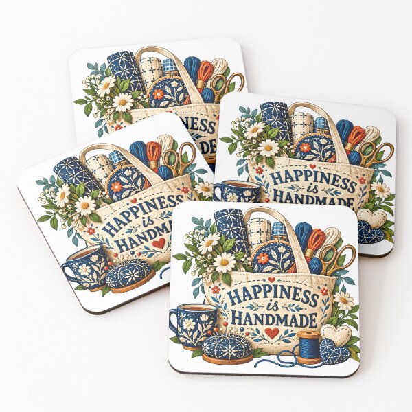 Item preview, Happiness Is Handmade Stitching designed and sold by MysticCanvasAi.