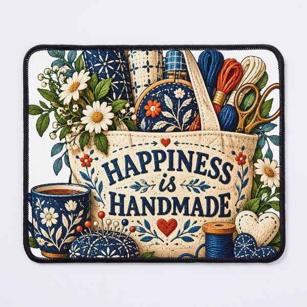 Item preview, Happiness Is Handmade Stitching designed and sold by MysticCanvasAi.