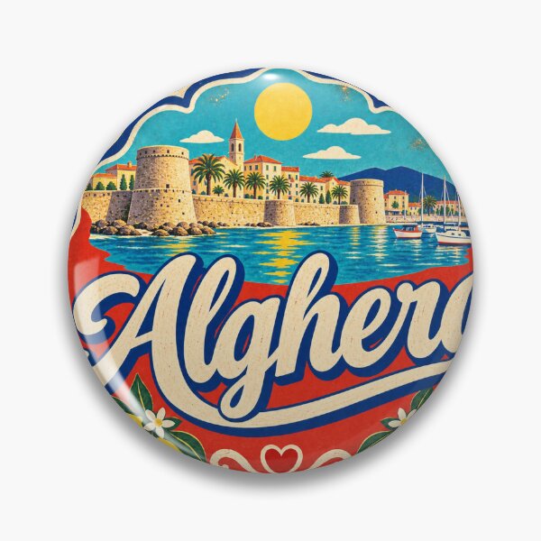 Item preview, Alghero Italy Travel Souvenir Painted Italian Sign designed and sold by VisualArtsOasis.