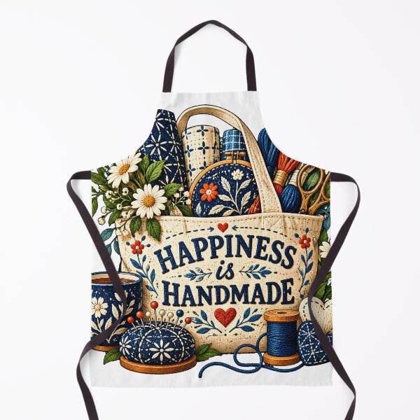 Item preview, Happiness Is Handmade Stitching designed and sold by MysticCanvasAi.