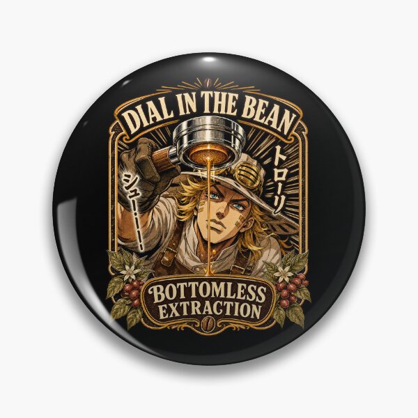 Item preview, Retro 90s Manga Specialty Coffee Barista Dial In The Bean Graphic designed and sold by lamiarte.