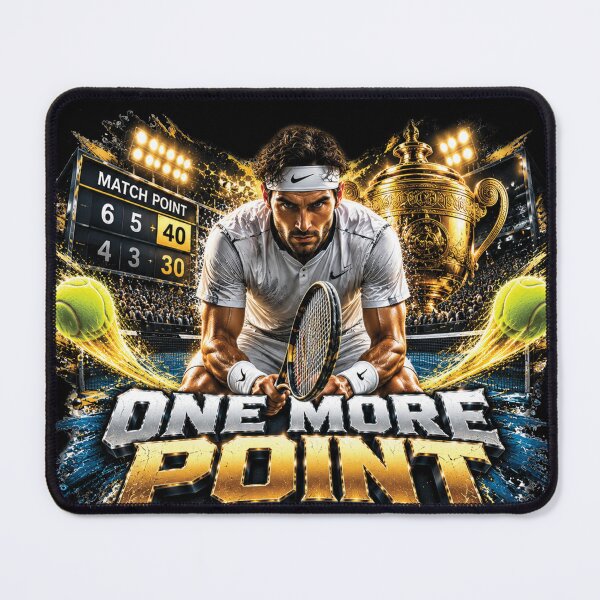 Item preview, One More Point One More Victory | Tennis Champion Motivation Design designed and sold by M. Mamdouh Artworks.
