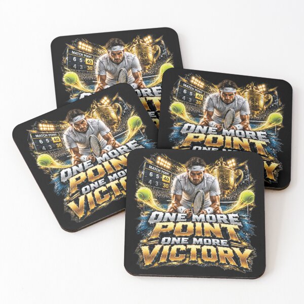 Item preview, One More Point One More Victory | Tennis Champion Motivation Design designed and sold by M. Mamdouh Artworks.