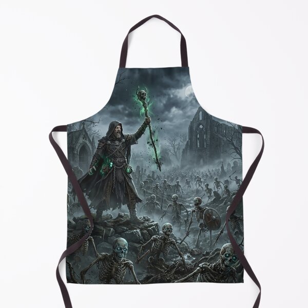 Item preview, Necromancer and Skeleton Army - Gothic Art designed and sold by Lucid Dream Pixel.