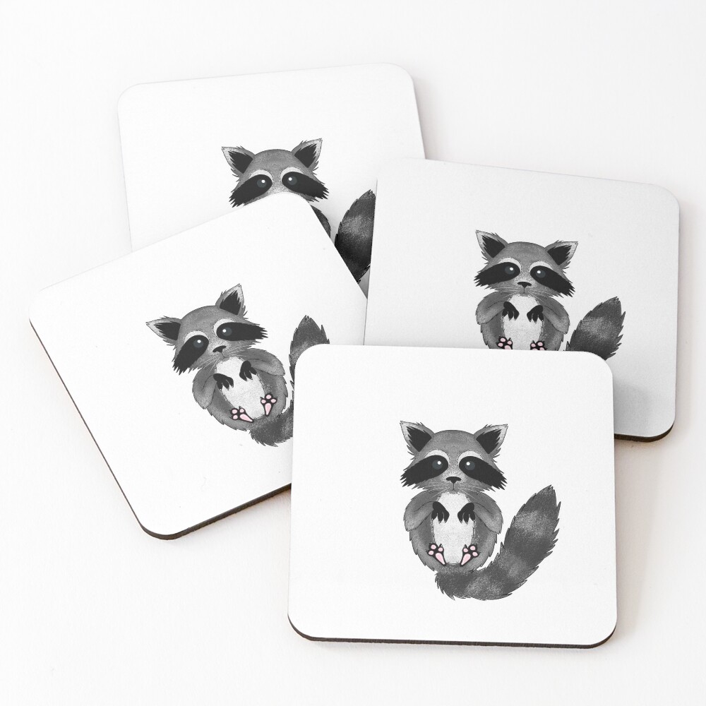 Item preview, Coasters (Set of 4) designed and sold by Racoondoesart.
