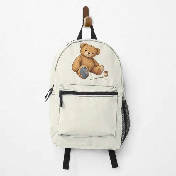 Item preview, Hand-Mended Teddy Bear with Visible Patchwork Art designed and sold by MythicCotton.