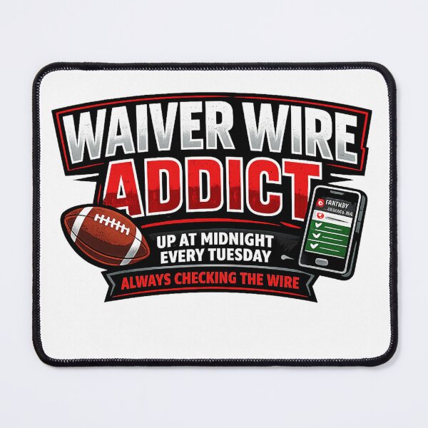 Item preview, Fantasy Football Gift - Waiver Wire Addict designed and sold by RedRubyBubble.