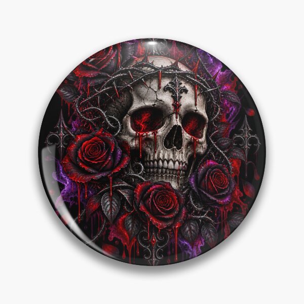 Item preview, Gothic Skull & Black Roses – Dark Romance designed and sold by Redshop04.