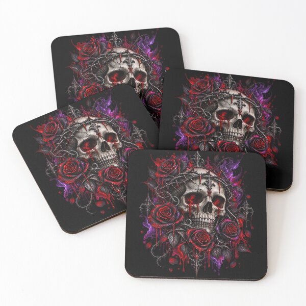 Item preview, Gothic Skull & Black Roses – Dark Romance designed and sold by Redshop04.