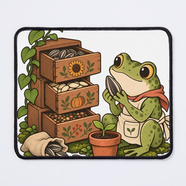 Item preview, Frog Seed Librarian designed and sold by EpicwaveDesigns.