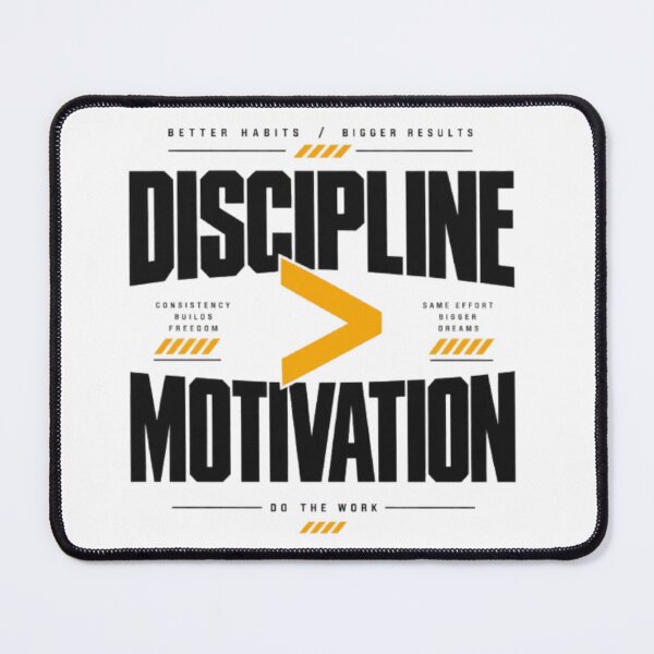 Item preview, Discipline Motivation – Powerful Growth Mindset Motivational Typography designed and sold by Life Quotes.