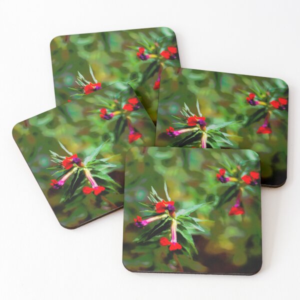 Aperçu de l'œuvre Fleurs de jardin rouges et violettes créée et vendue par PhotoArtbyGrace.