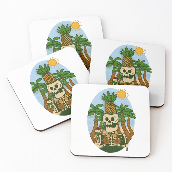 Item preview, Skeleton in tropical paradise  designed and sold by ringingworld.