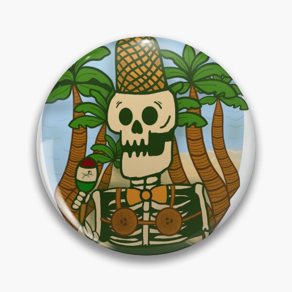 Item preview, Skeleton in tropical paradise  designed and sold by ringingworld.