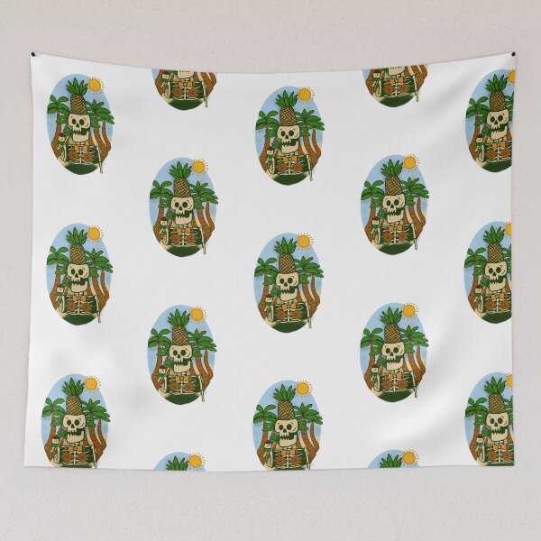 Item preview, Skeleton in tropical paradise  designed and sold by ringingworld.