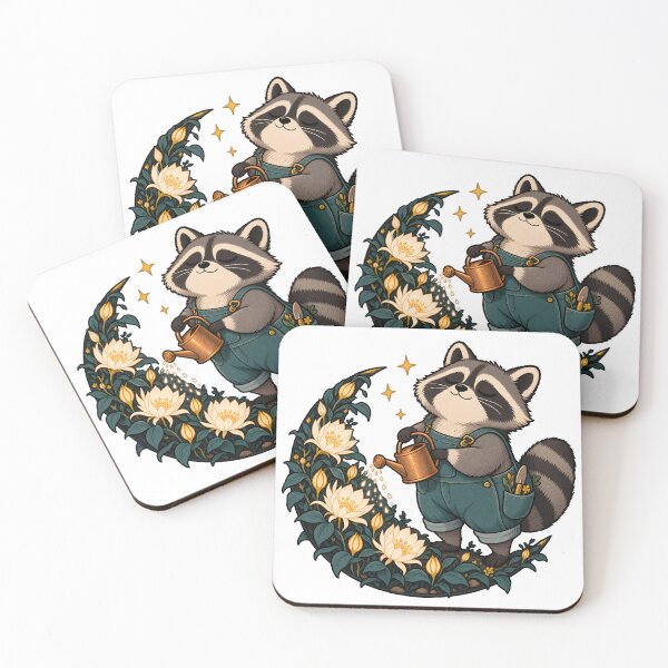 Item preview, Raccoon Night Gardener designed and sold by EpicwaveDesigns.