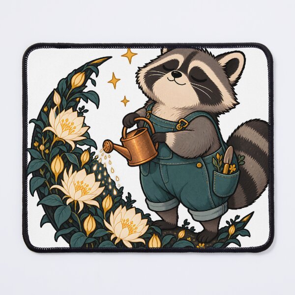 Item preview, Raccoon Night Gardener designed and sold by EpicwaveDesigns.
