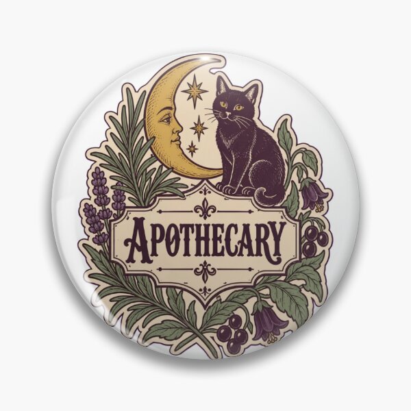 Item preview, Witches Apothecary Label | Vintage Witchy Herbal Kitchen Witch Bottle Art designed and sold by StickyGuys.