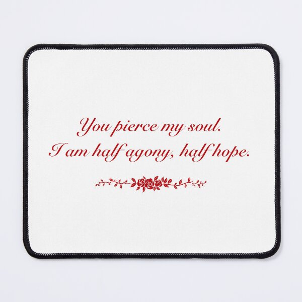 Item preview, "Half agony, half hope" Jane Austen Persuasion designed and sold by Summer Star.