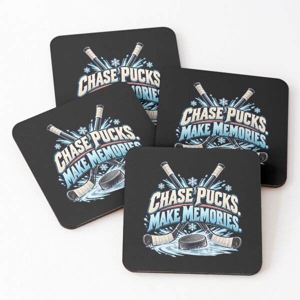 Item preview, Chase Pucks. Make Memories. - Ice Hockey designed and sold by Good Mood Foundry.