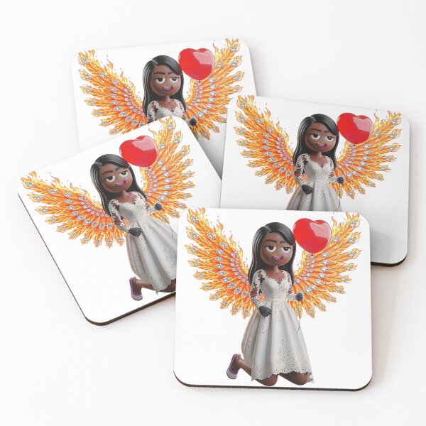 Item preview, Heart Balloons Fire Angel Doll designed and sold by GorgezBoo.