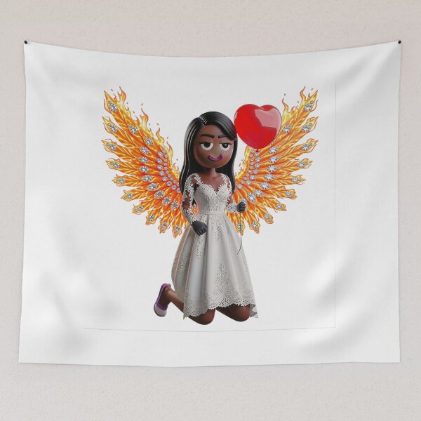 Item preview, Heart Balloons Fire Angel Doll designed and sold by GorgezBoo.