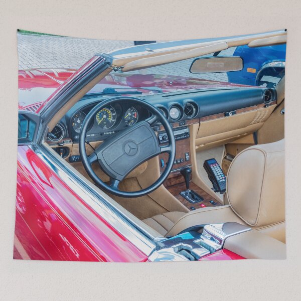 Item preview, 1987 Mercedes 560 SL Signal Red Roadster  designed and sold by RichFrancoCars.