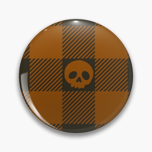 Item preview, Orange Skull Plaid designed and sold by VHaywardDesigns.