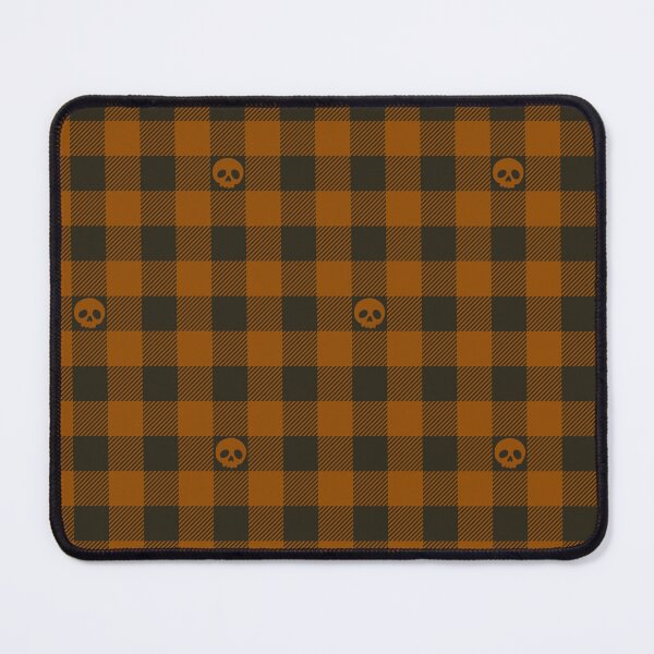 Item preview, Orange Skull Plaid designed and sold by VHaywardDesigns.
