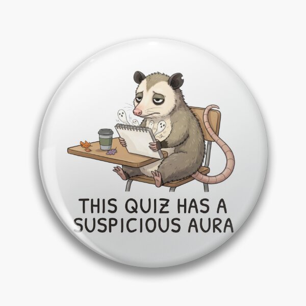 Item preview, This Quiz Has a Suspicious Aura designed and sold by ChernotytskaArt.